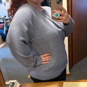 Architect Women's Scoopneck Sweater in Light Blue